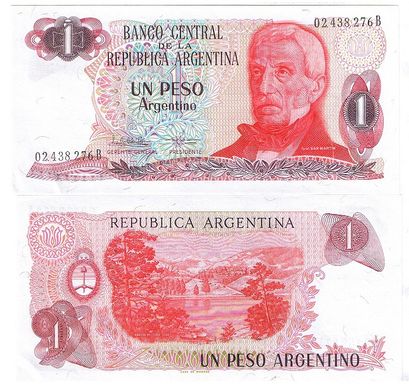 Аргентина - 1 Peso 1983 - 1984 - P. 311a(2) - UNC