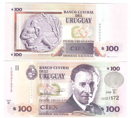 Uruguay - 100 Pesos 2008 - Pick 88a - Serie E - aUNC