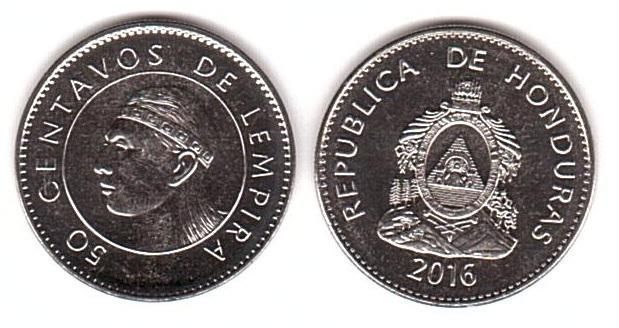 Гондурас - 5 шт х 50 Centavos 2016 - UNC