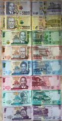 Malawi - set 8 banknotes 20 50 100 200 500 1000 2000 5000 Kwacha 2014 - 2021 - UNC