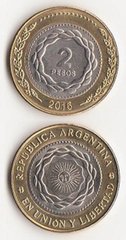 Аргентина - 2 Pesos 2016 - UNC