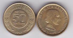 Argentina - 50 Centavos 1997 - 50 years of women's voting rights - XF / aUNC