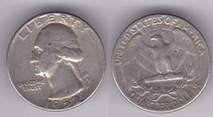 США - 1/4 Dollar 1952 - срібло - VF