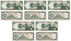 Венесуэла - 5 шт х 20 Bolivares 1995 - Pick 63e - aUNC / XF+