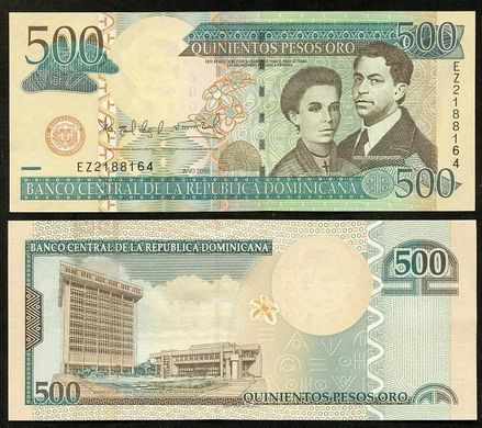 Домініканська Республіка - 500 Pesos Oro 2006 - P. 179a - UNC