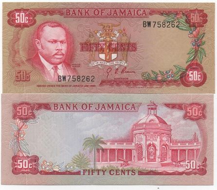Jamaica - 50 Cents 1970 - P. 53a - UNC