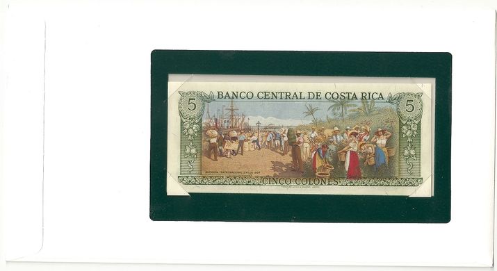 Коста-Рика - 5 Colones 1983 - Banknotes of all Nations - в конверте - UNC