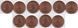 Mauritius - 5 pcs х 5 Cents 1969 - aUNC