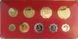 Мальта - набір 9 монет 1 2 5 10 50 Cents 2 3 5 Mils 1976 - (1 Cent XF) - у футлярі - Proof