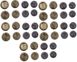 Малайзия - 5 шт х набор 4 монеты 5 10 20 50 Sen 2017 - UNC