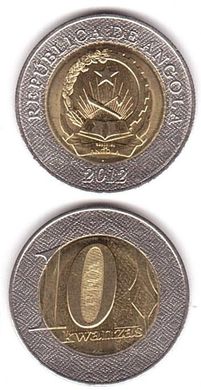 Angola - 5 pcs х 10 Kwanzas 2012 - XF