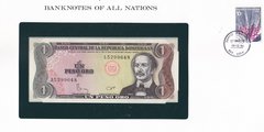 Доминиканская Республика / Доминикана - 1 Peso Oro 1984 - P. 126 - Banknotes of all Nations - в конверте - UNC