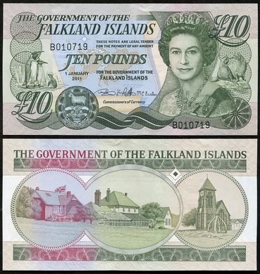 Falkland Islands - 10 Pounds 2011 - P. 18 - UNC