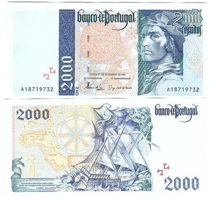 Португалія - 2000 Escudos 1995 - P. 189a.5 - UNC