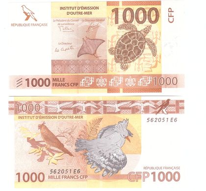 French Pacific Terr. - 1000 Francs 2014 ( 2020 ) - P. 6b - UNC