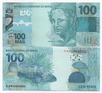 Бразилия - 100 Rials 2010 ( 2022 ) - Serie KH - UNC