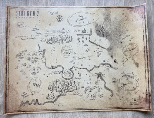 Украина - 2026 - Плакат / Poster - S.T.A.L.K.E.R. 2 - Карта / Map - UNC