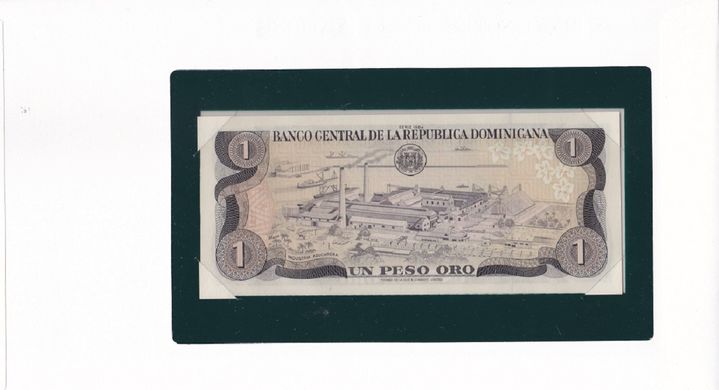 Доминиканская Республика / Доминикана - 1 Peso Oro 1984 - P. 126 - Banknotes of all Nations - в конверте - UNC