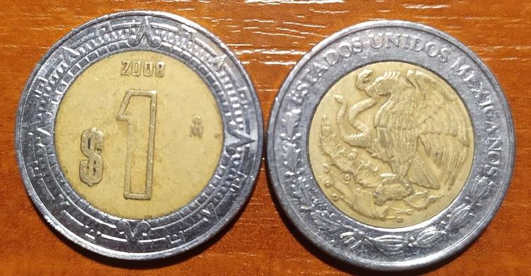 Mexico - 1 Peso 2008 - VF