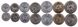 Нова Каледонія - 3 шт х набір 7 монет 1 2 5 10 50 100 Francs - 2013 - UNC