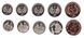 Сахарская АДР - 3 шт х набор 5 монет 1 2 5 10 25 Pesetas 2018 - UNC