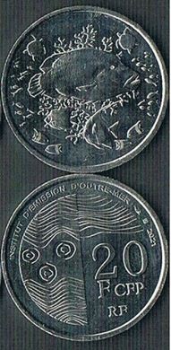 Французька Полінезія / Таїті - 5 шт. X 20 Francs 2021 - UNC