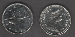 Канада - 25 Cents 1980 - aUNC