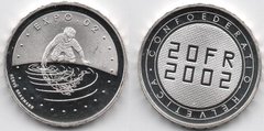 Швейцарія - 20 Francs 2002 - Expo - 02 - срібло - UNC