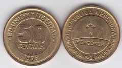Argentina - 50 Centavos 1998 - Mercosur - common market of South American countries - XF