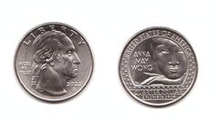 США - 1/4 ( Quarter ) Dollar ( 25 Cents ) 2022 - D - Анна Мэй Вонг Американские женщины - UNC