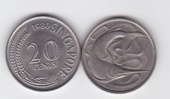Сінгапур - 20 Cents 1980 - XF- / VF+