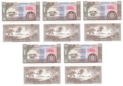 Samoa - 5 pcs x 5 Pauni / Pounds 1963 / 2020 - Pick 15CS - with serial # prefix - reprint 2020 - UNC