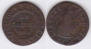 Гаити - 1 Centime 1834 - VF / F