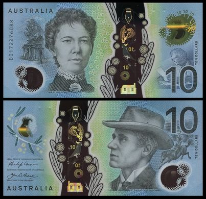 Австралія - ​​10 Dollars 2017 - Polymer - P. 63a - UNC