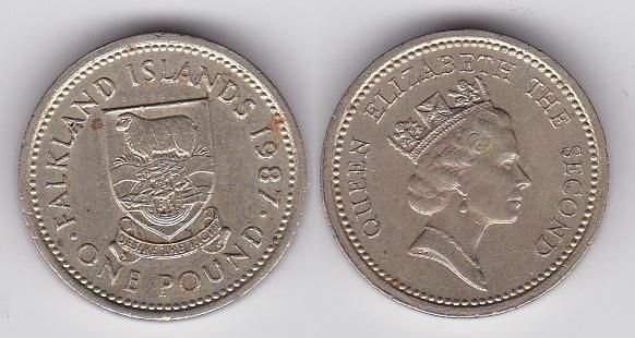 Фолклендські острови - 1 Pound 1987 - VF