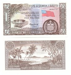 Samoa - 5 Pauni / Pounds 1963 / 2020 - Pick 15CS - with serial # prefix - reprint 2020 - UNC