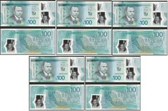 Jamaica - 5 pcs x 100 Dollars 2022 ( 2023 ) - comm. - Polymer - UNC