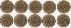 Comoros - 5 pcs x 10 Francs 1992 - UNC