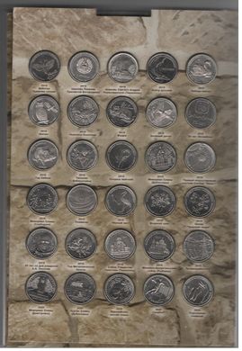 Transnistria - full set 97 coins x 1 Ruble 2014 - 2020 - comm. - in album - UNC