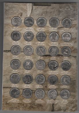 Придністров'я - full набір 97 монет x 1 Ruble 2014 - 2020 - comm. - в альбомі - UNC