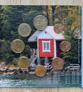 Финляндия - Mint набір 8 монет 1 2 5 10 20 50 Cent 1 2 Euro 2026 - in folder - UNC