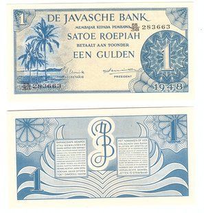 Нідерландська Індія - 1 Roepiah 1948 - P. 98 - UNC