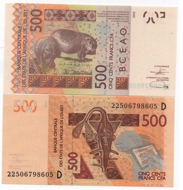 Західна Африка / Малі / D - 500 Francs 2022 - letter D - UNC