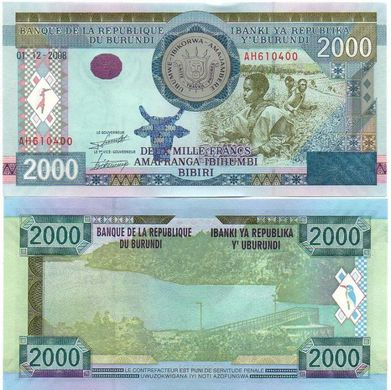 Бурунди - 2000 Francs 2008 - UNC