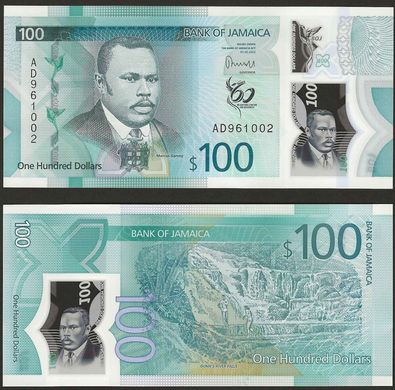 Jamaica - 5 pcs x 100 Dollars 2022 ( 2023 ) - comm. - Polymer - UNC