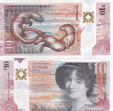 Scotland - 10 Pounds 2016 - RBS / The Royal Bank of Scotl. - XF