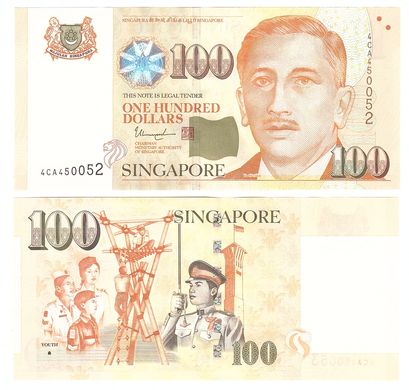 Сінгапур - 100 Dollars 2021 - Pick 51 - UNC
