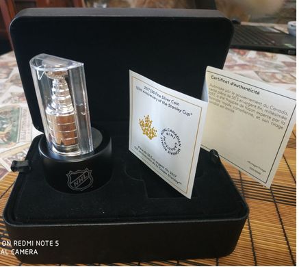 Канада - 50 Dollars 2017 - 1892 - 2017 Хокей Stanley Cup 125th срібло з сертифікатом - Proof