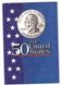 США - набор 50 монет 1/4 ( Quarter ) Dollar ( 25 Cents ) 1999 - 2008 - штаты США - в буклете - aUNC / UNC