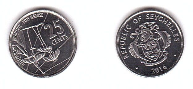 Seychelles - 25 Cents 2016 - UNC